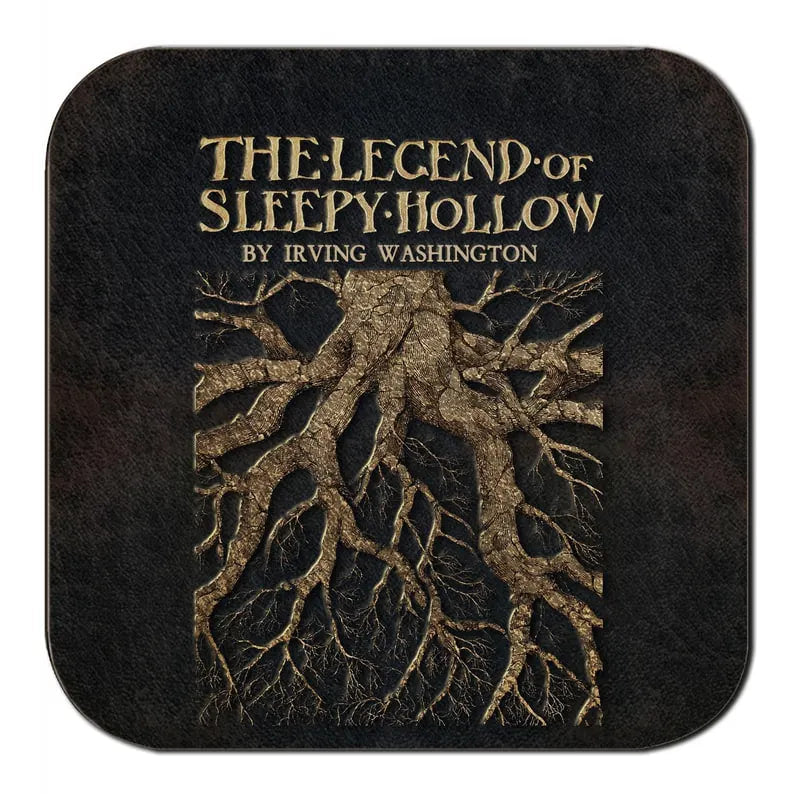 Halloween Gothic Literature Coaster Collection – Classic Horror Book Covers