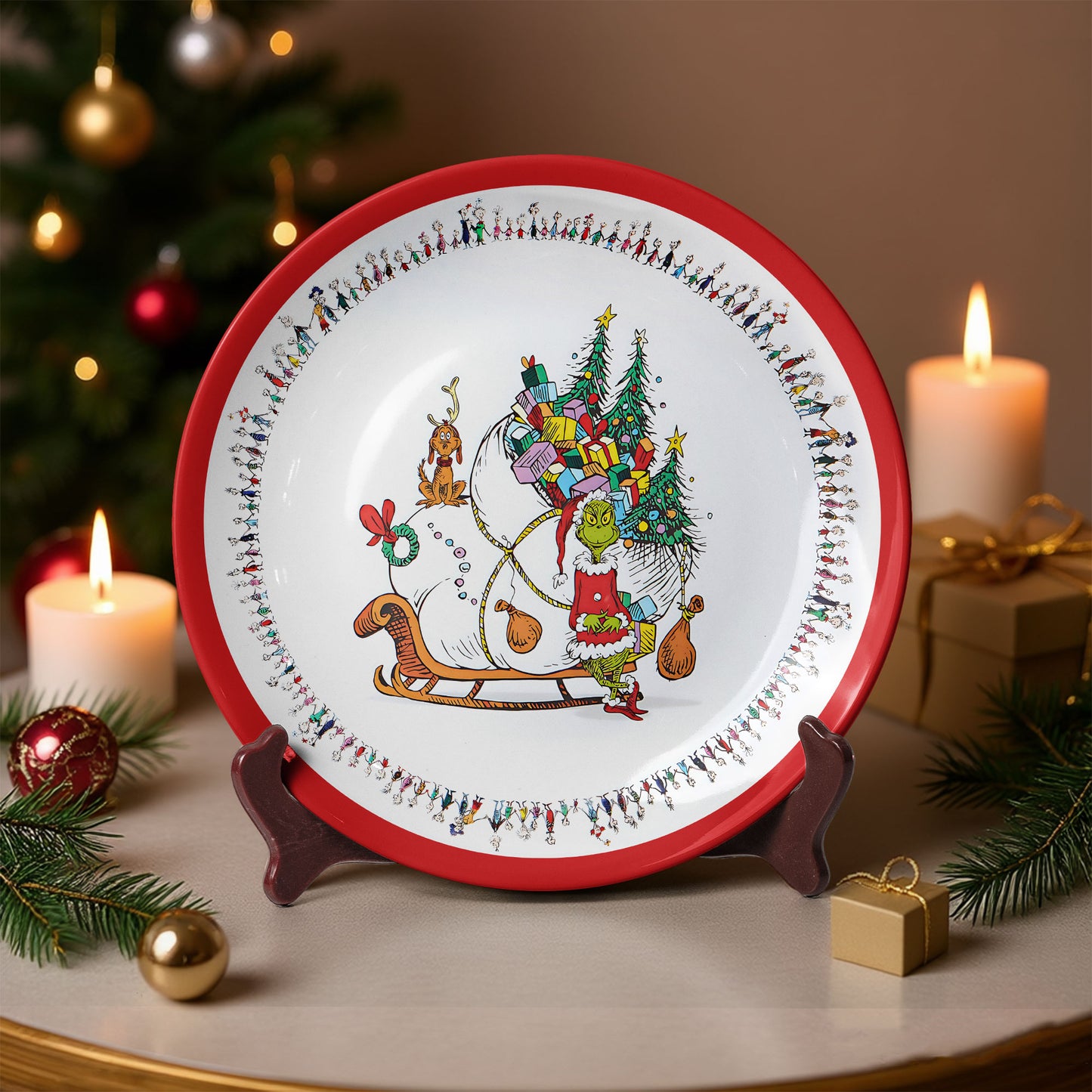 The Grinch Christmas Decorative Plate
