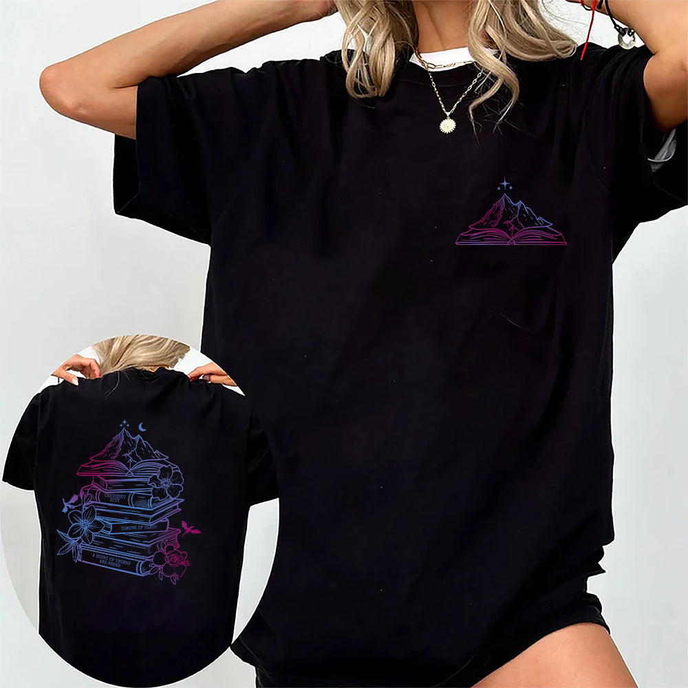 Bookish Mountains Tee – For Fans of SJM’s Worlds Shirt