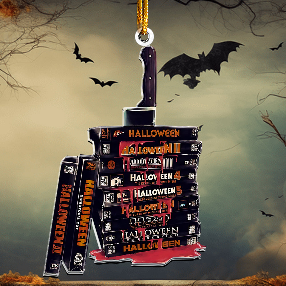 Halloween Horror VHS Collection Acrylic Ornament