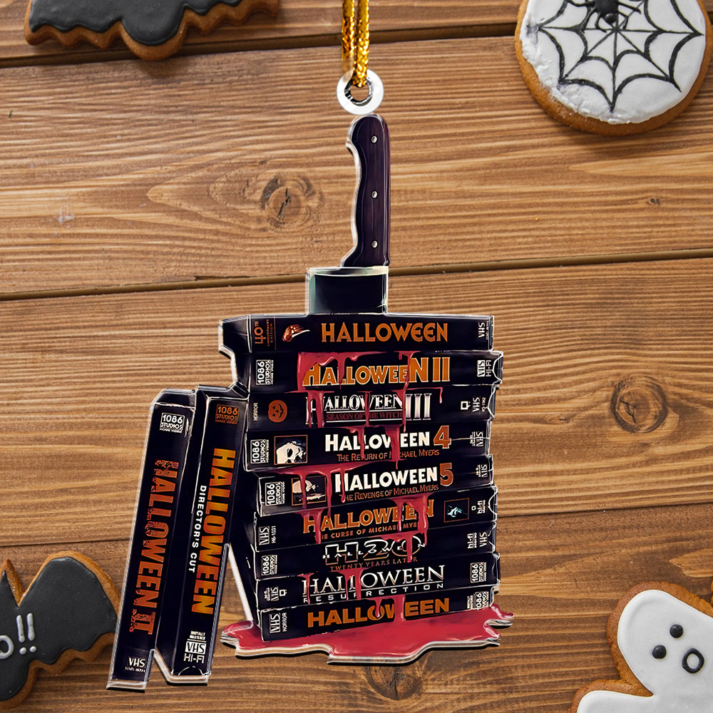 Halloween Horror VHS Collection Acrylic Ornament