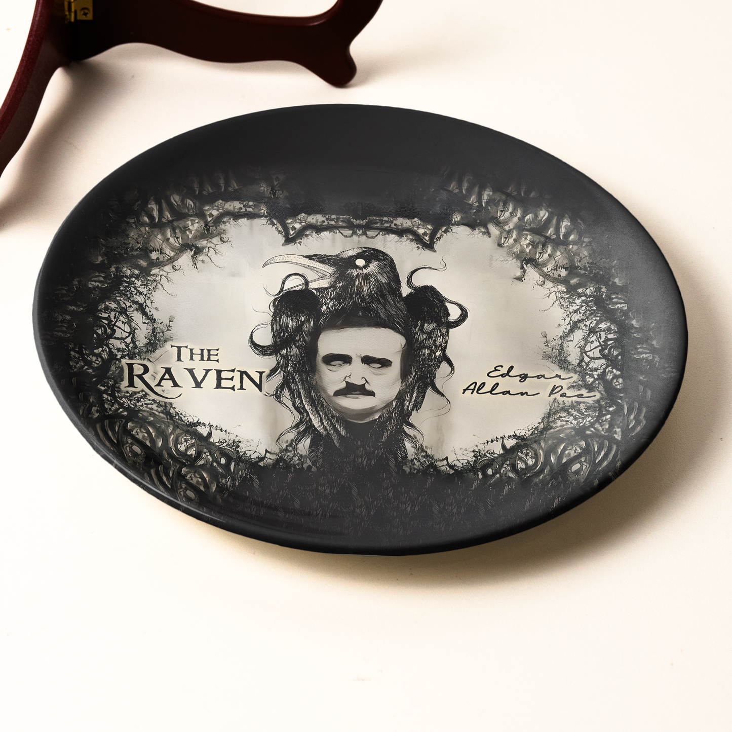 The Raven Ceramic Plate – Edgar Allan Poe Gothic Collection
