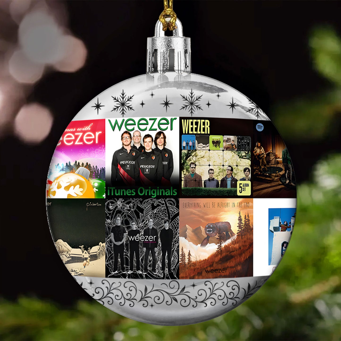 Weezer Ball Ornament – Alternative Rock Legends