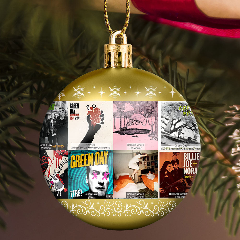 Green Day Ball Ornament – Rock the Holidays with Punk Spirit