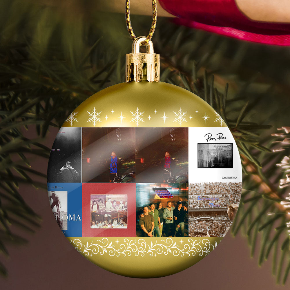 Zach Bryan Ball Ornament – Heartfelt Country Spirit for the Holidays