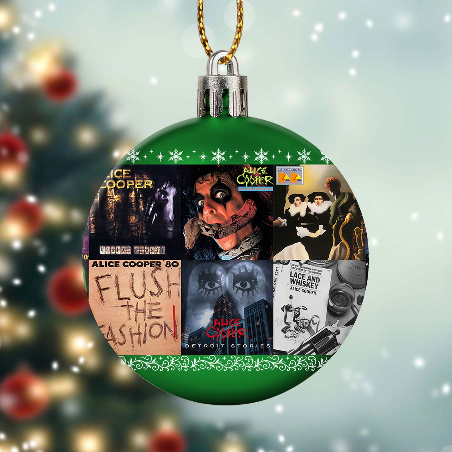 Alice Cooper Ball Ornament – Shock Rock Spirit for the Holidays
