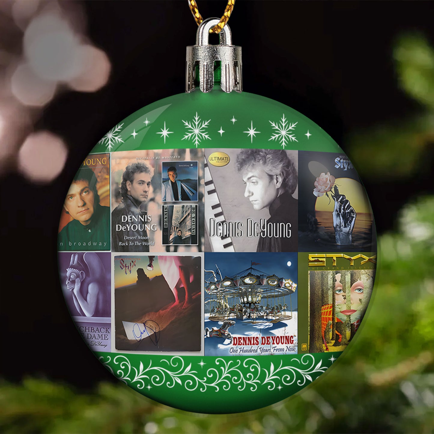 Dennis DeYoung Ball Ornament – The Voice of Styx Collection