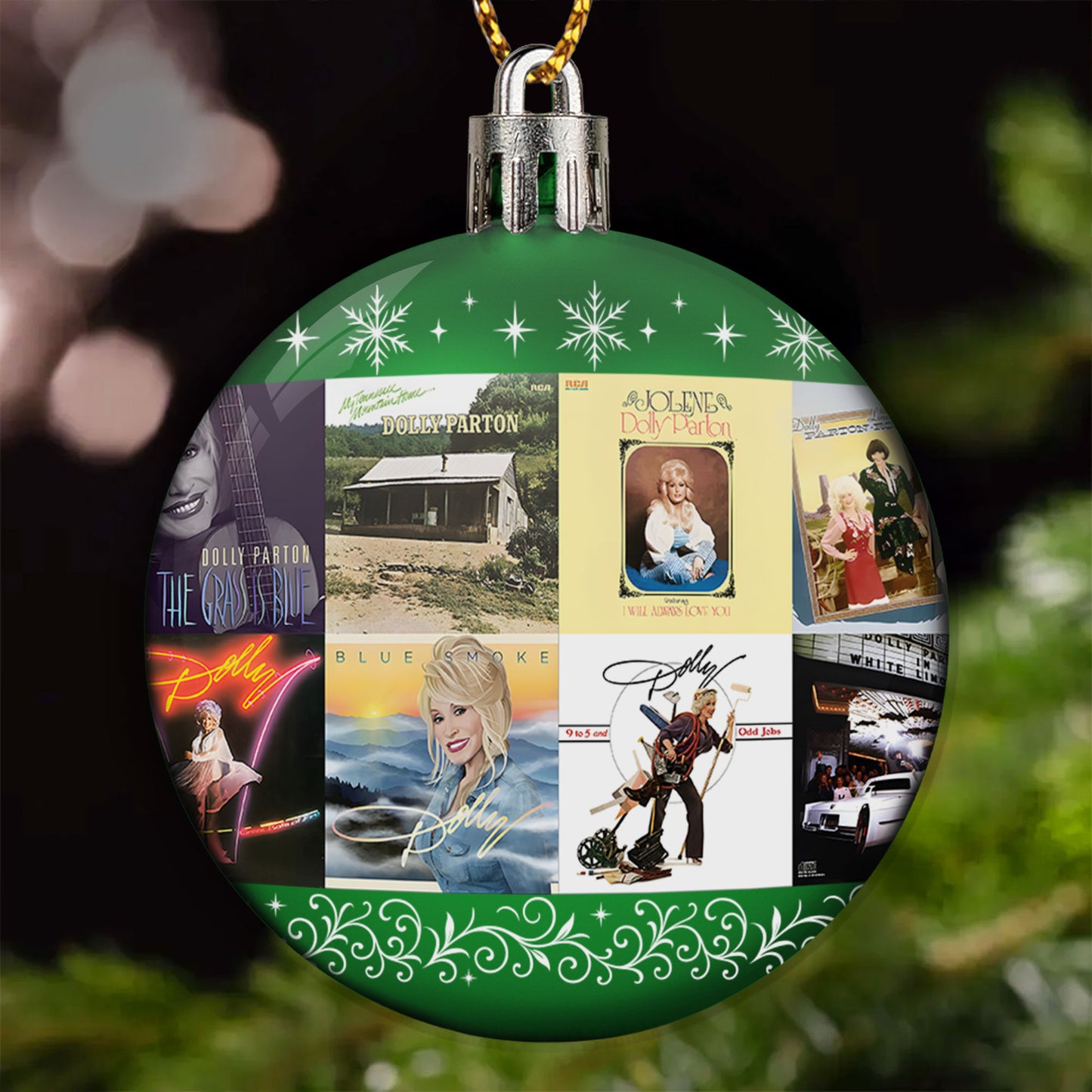 Dolly Parton Ball Ornament – A Sparkling Tribute to Country Grace and Christmas Joy