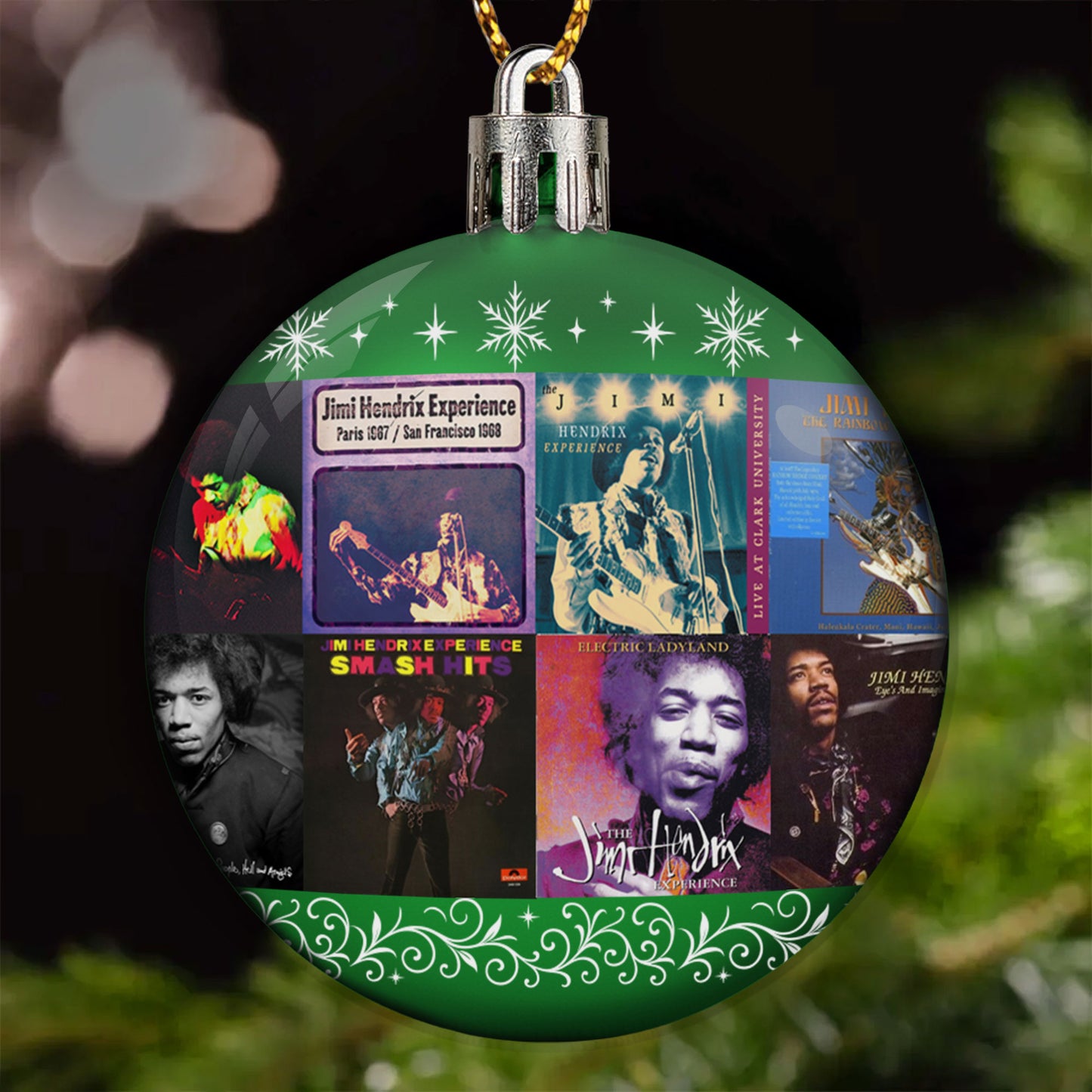 Jimi Hendrix Ball Ornament – Ignite Your Holidays with Legendary Energy