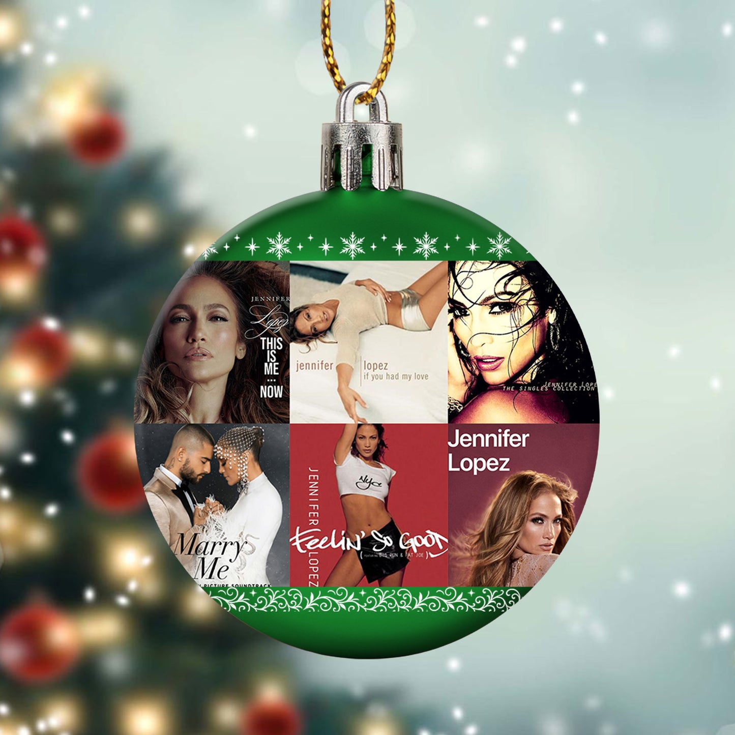 Jennifer Lopez Ball Ornament – Shine Bright with Pop Glamour