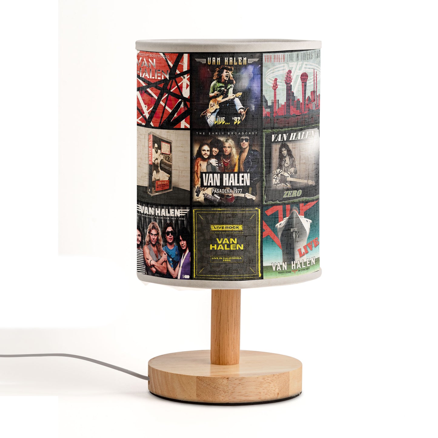 Van Halen Album Cover Fabric Lamp – Classic Rock Home Decor