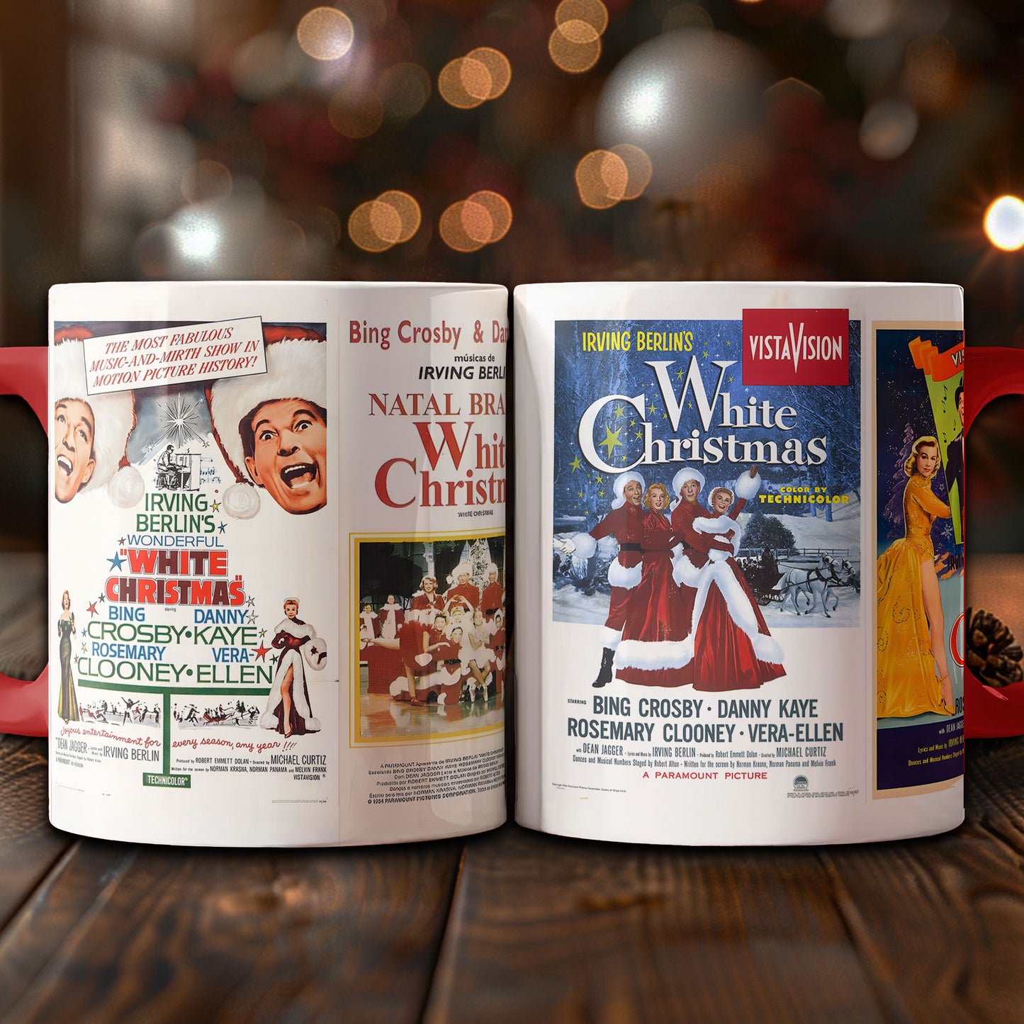 White Christmas Movie Poster Coffee Accent Mug – Classic Holiday Film Collectible