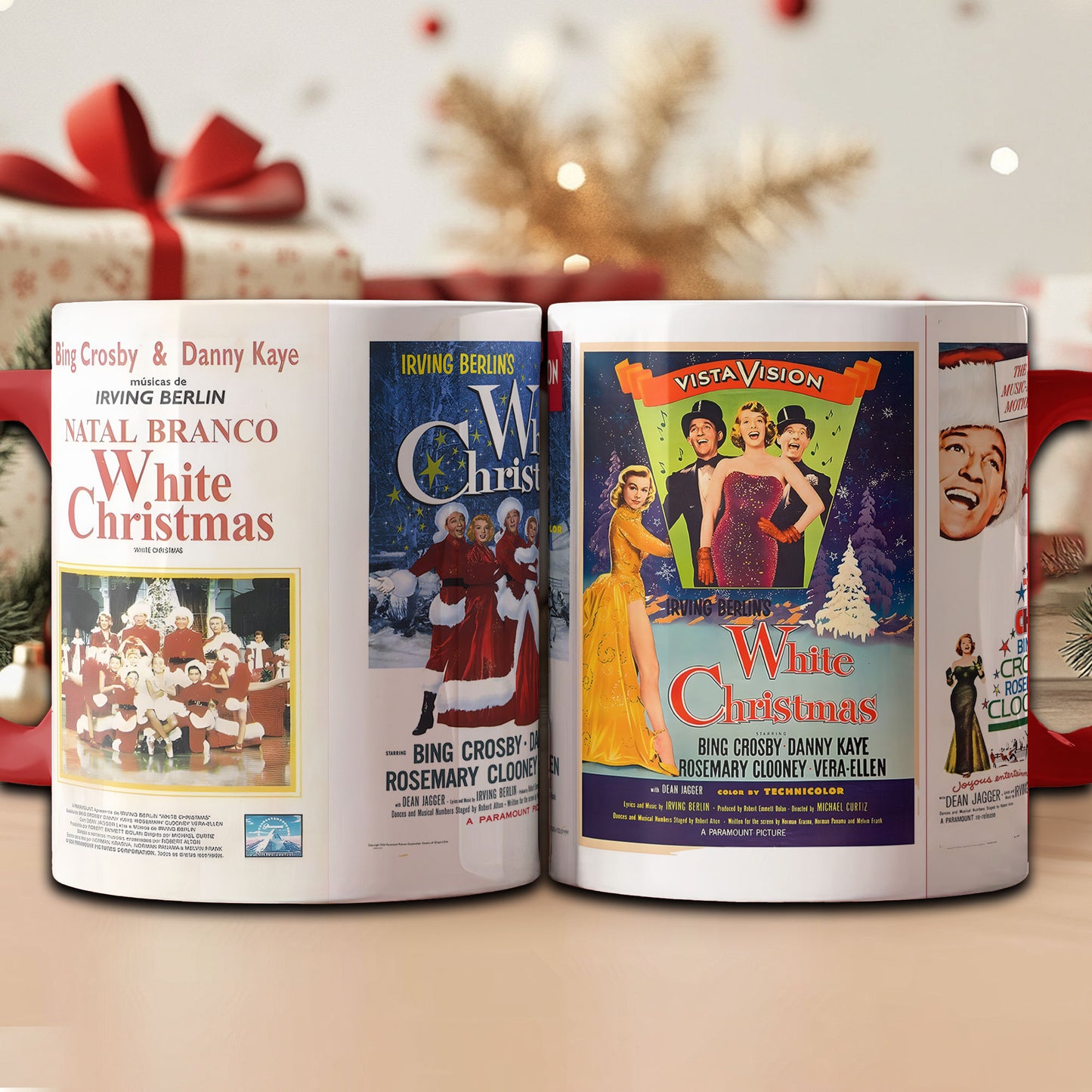 White Christmas Movie Poster Coffee Accent Mug – Classic Holiday Film Collectible
