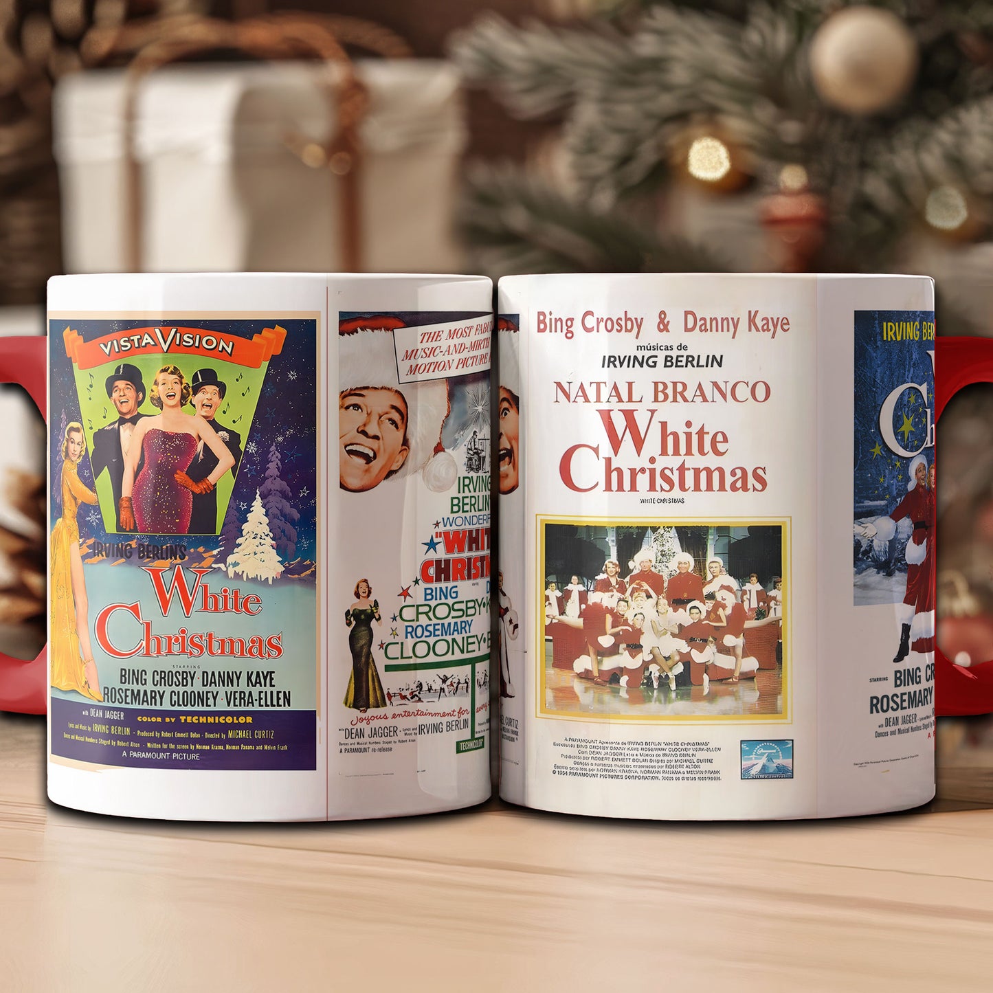 White Christmas Movie Poster Coffee Accent Mug – Classic Holiday Film Collectible