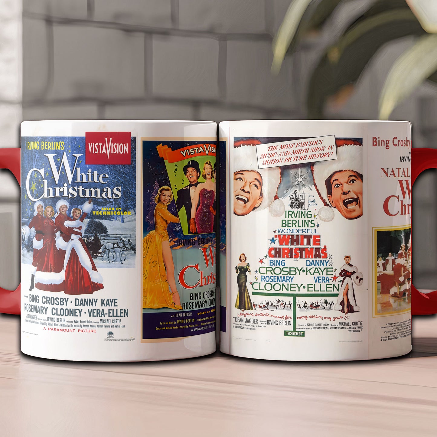 White Christmas Movie Poster Coffee Accent Mug – Classic Holiday Film Collectible