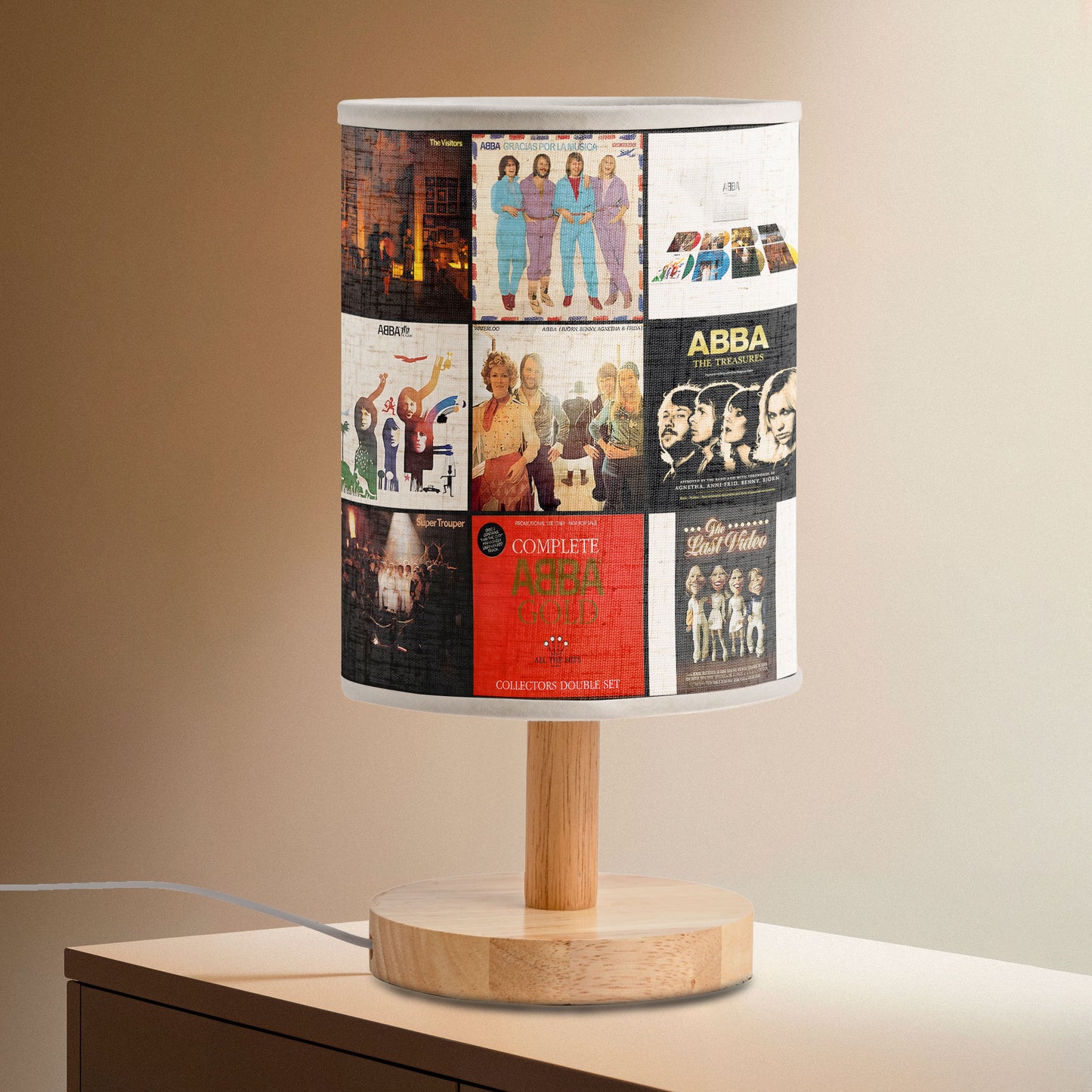 ABBA Album Cover Lamp – Retro Disco Music Fan Table Light
