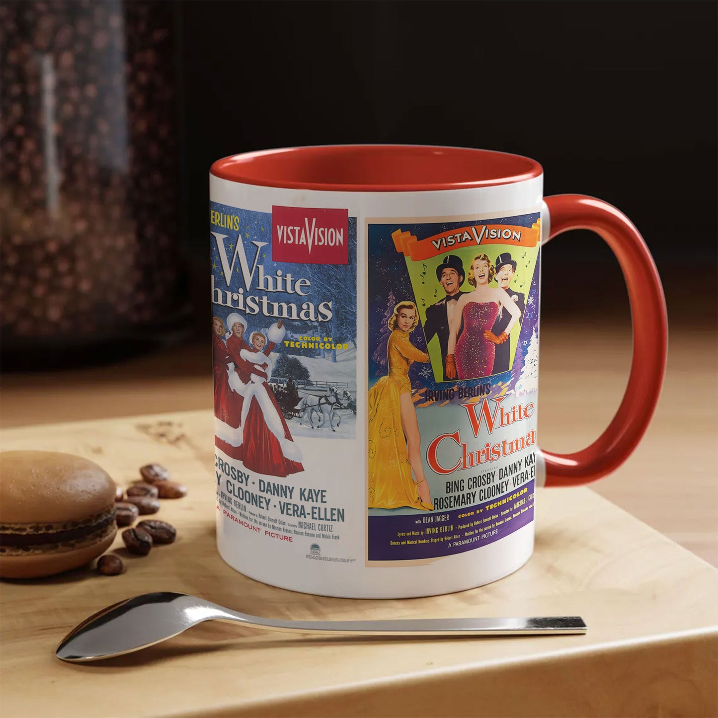 White Christmas Movie Poster Coffee Accent Mug – Classic Holiday Film Collectible
