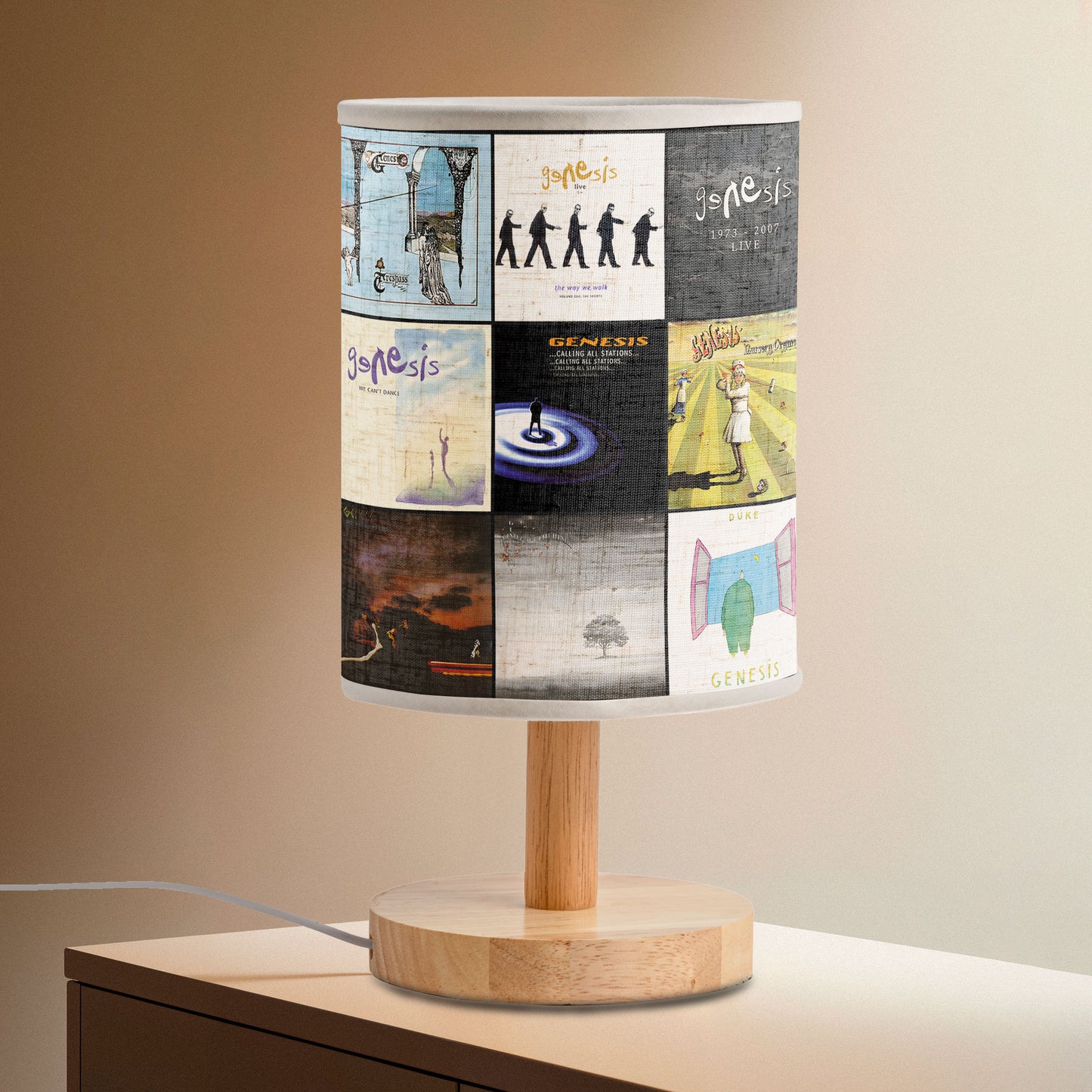Genesis Album Cover Table Lamp – Progressive Rock Inspired Décor