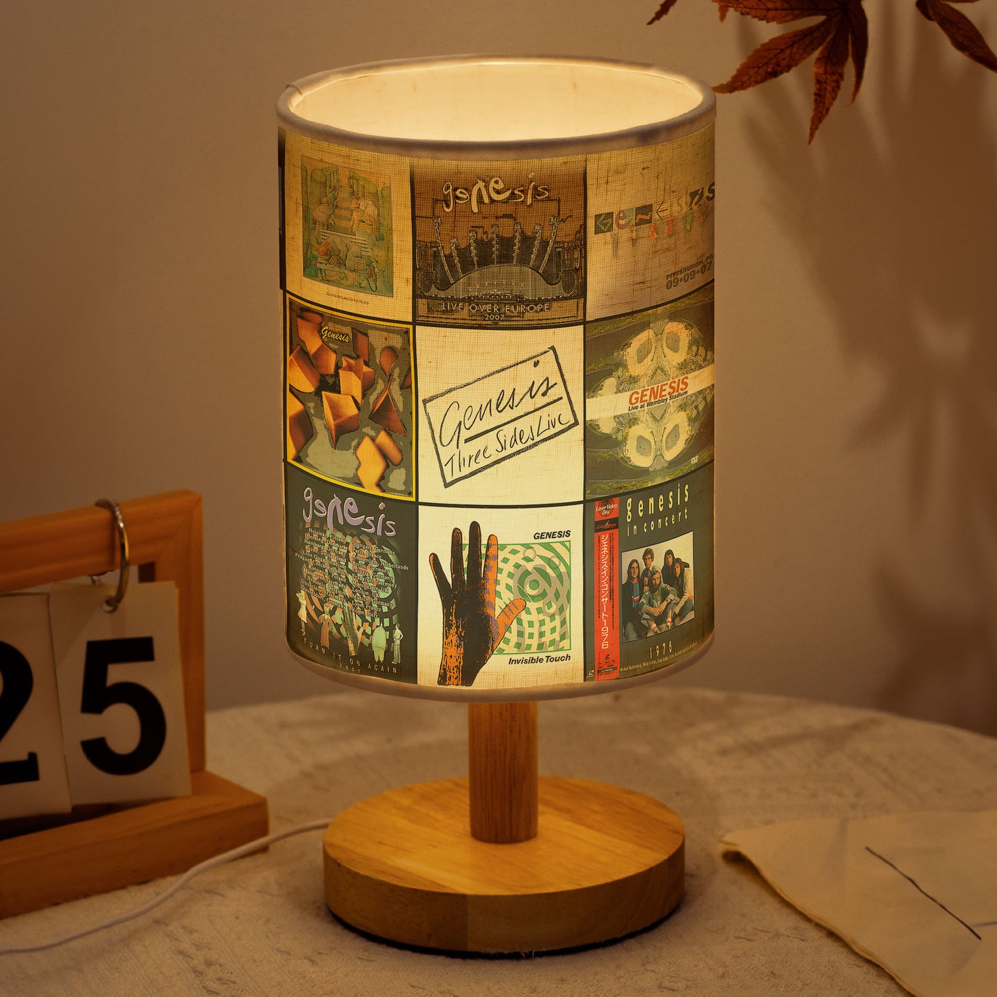 Genesis Album Cover Table Lamp – Progressive Rock Inspired Décor