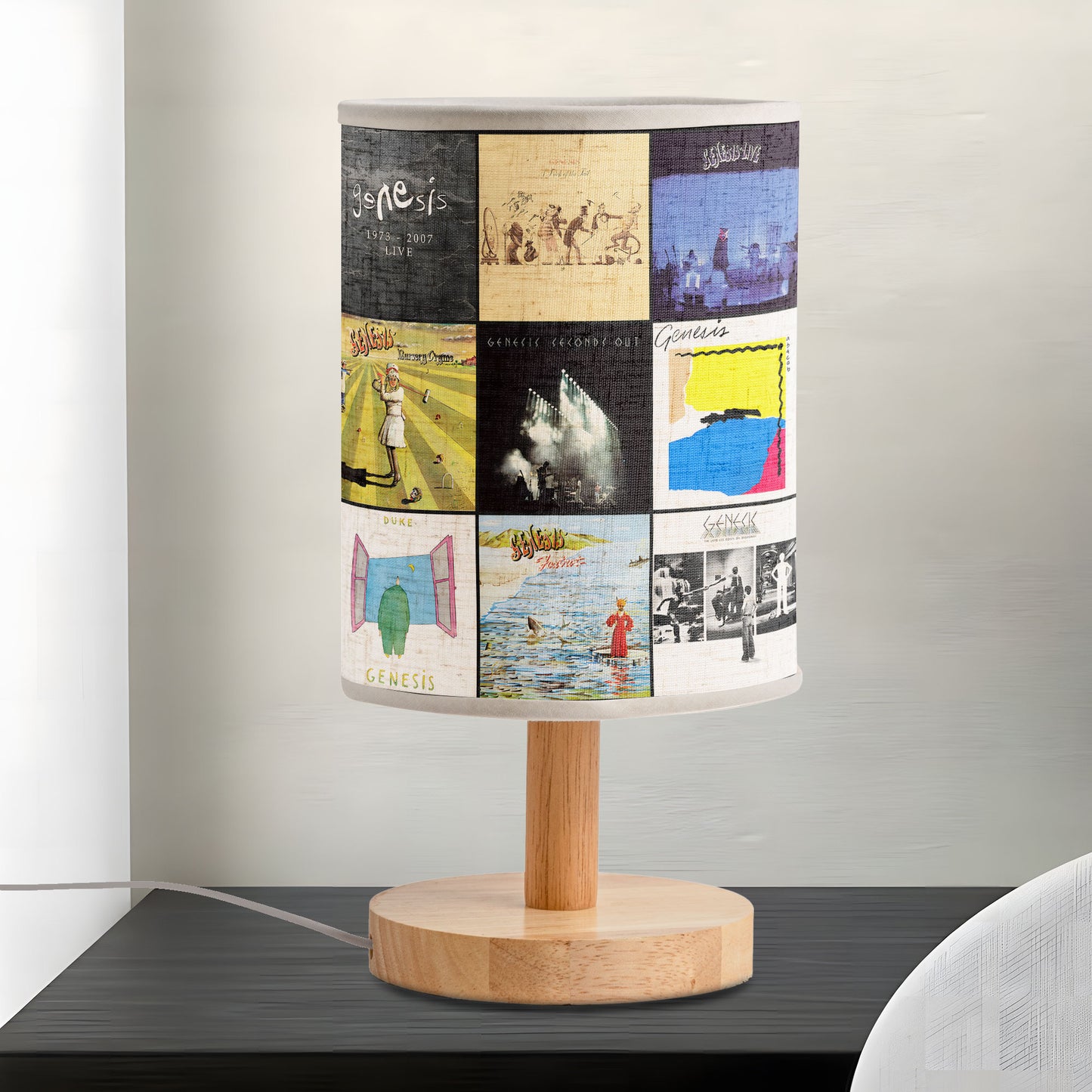 Genesis Album Cover Table Lamp – Progressive Rock Inspired Décor