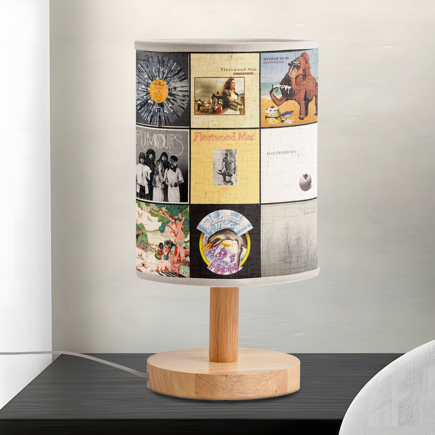 Fleetwood Mac Album Cover Table Fabric Lamp – Classic Rock Collector’s Piece