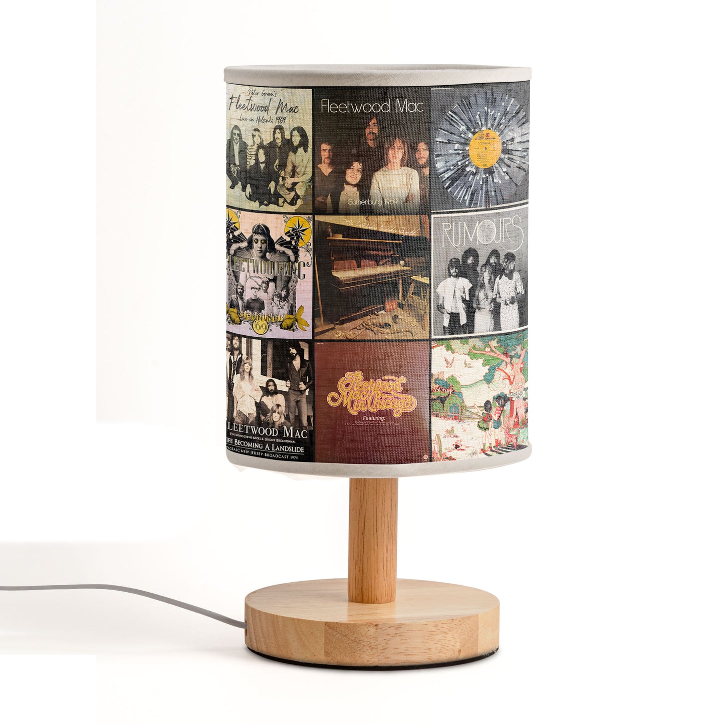 Fleetwood Mac Album Cover Table Fabric Lamp – Classic Rock Collector’s Piece