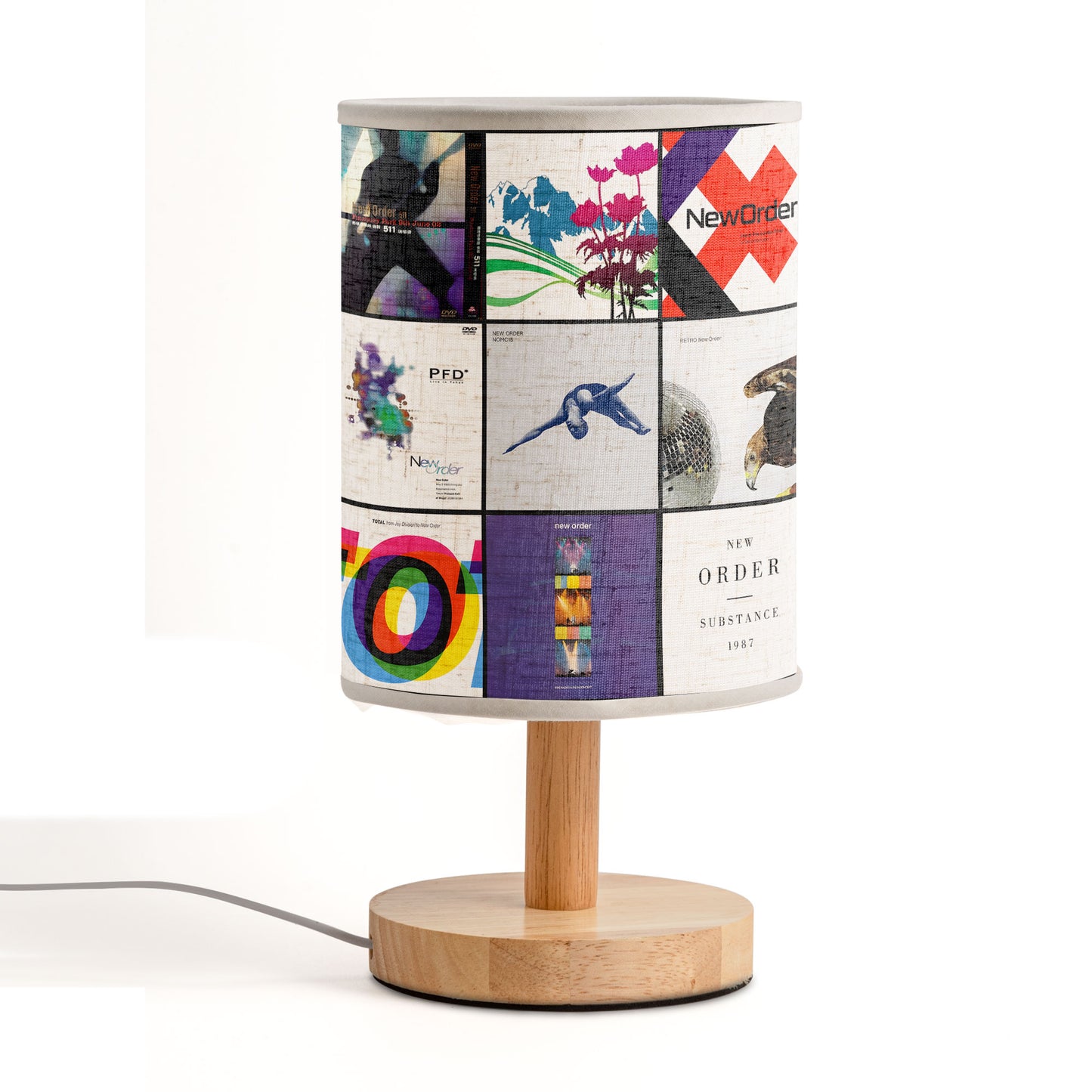 New Order Album Cover Lamp – Retro Synth-Pop Music Table Light