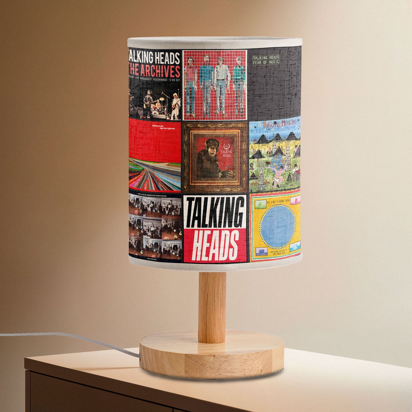 🎶 Talking Heads Album Cover Lamp – Retro New Wave Lighting