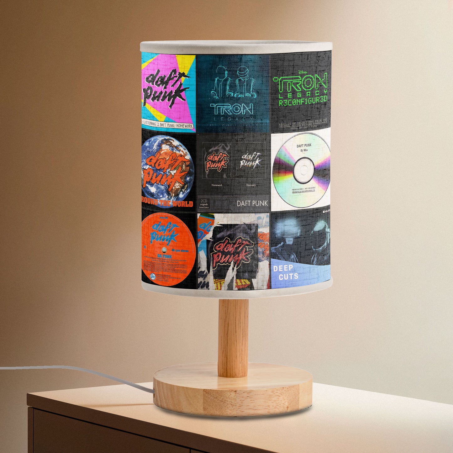 Daft Punk Album Cover Lamp – Electronic Music Home Decor