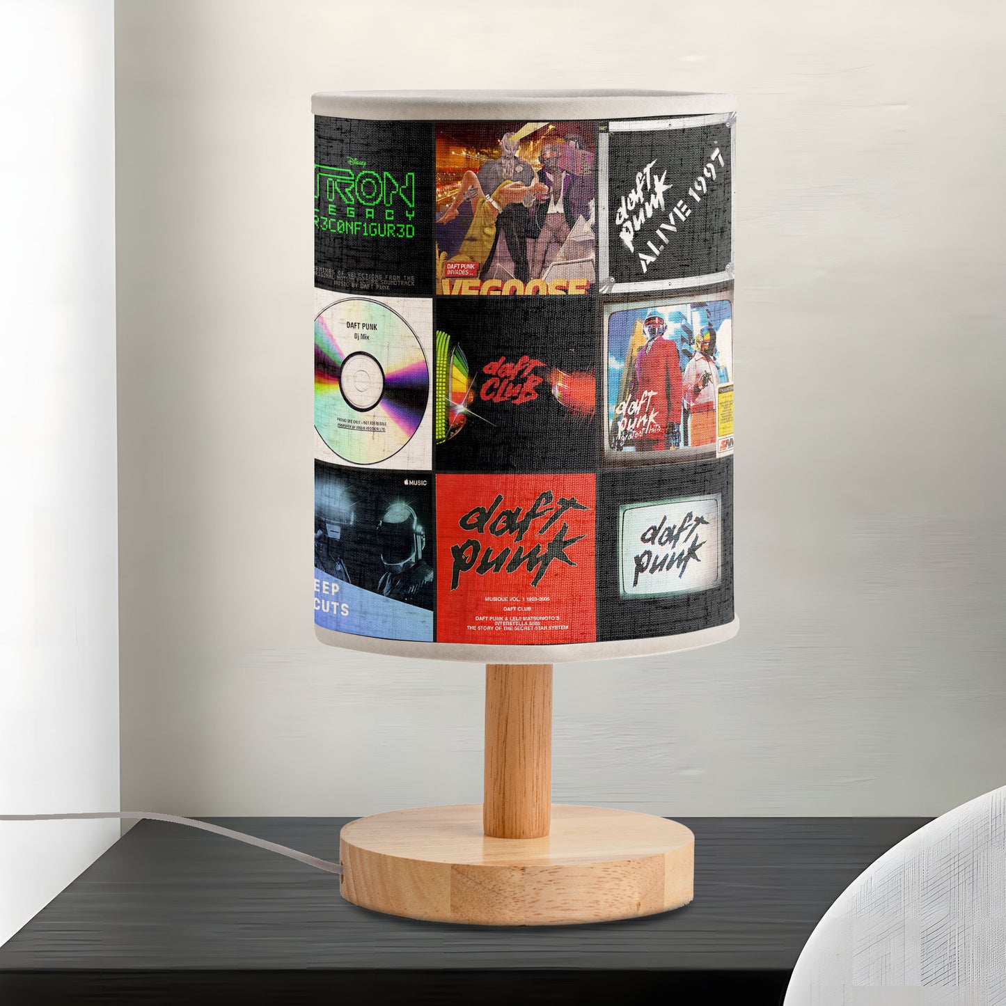 Daft Punk Album Cover Lamp – Electronic Music Home Decor