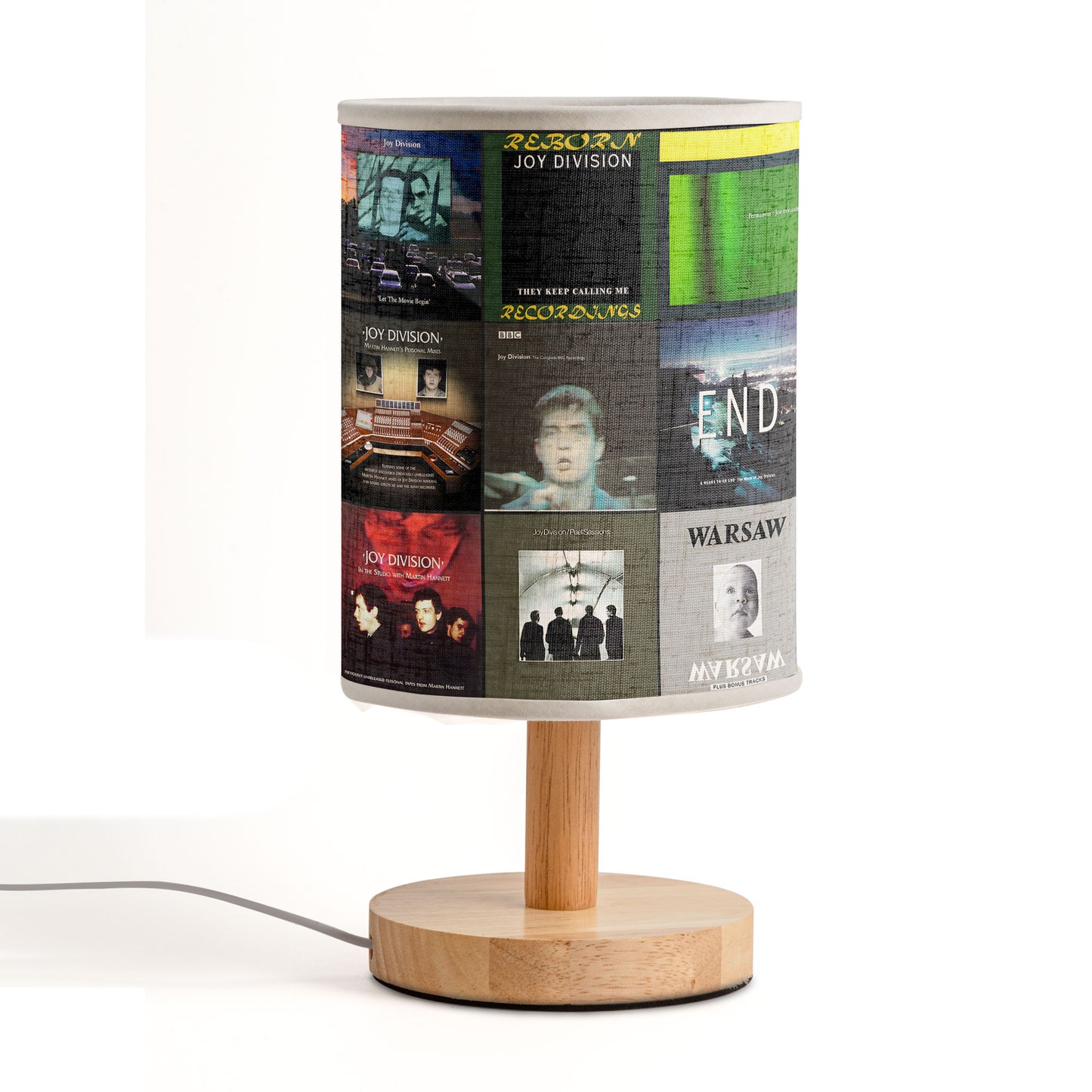 Joy Division Album Art Fabric Lamp – Post-Punk Home Decor