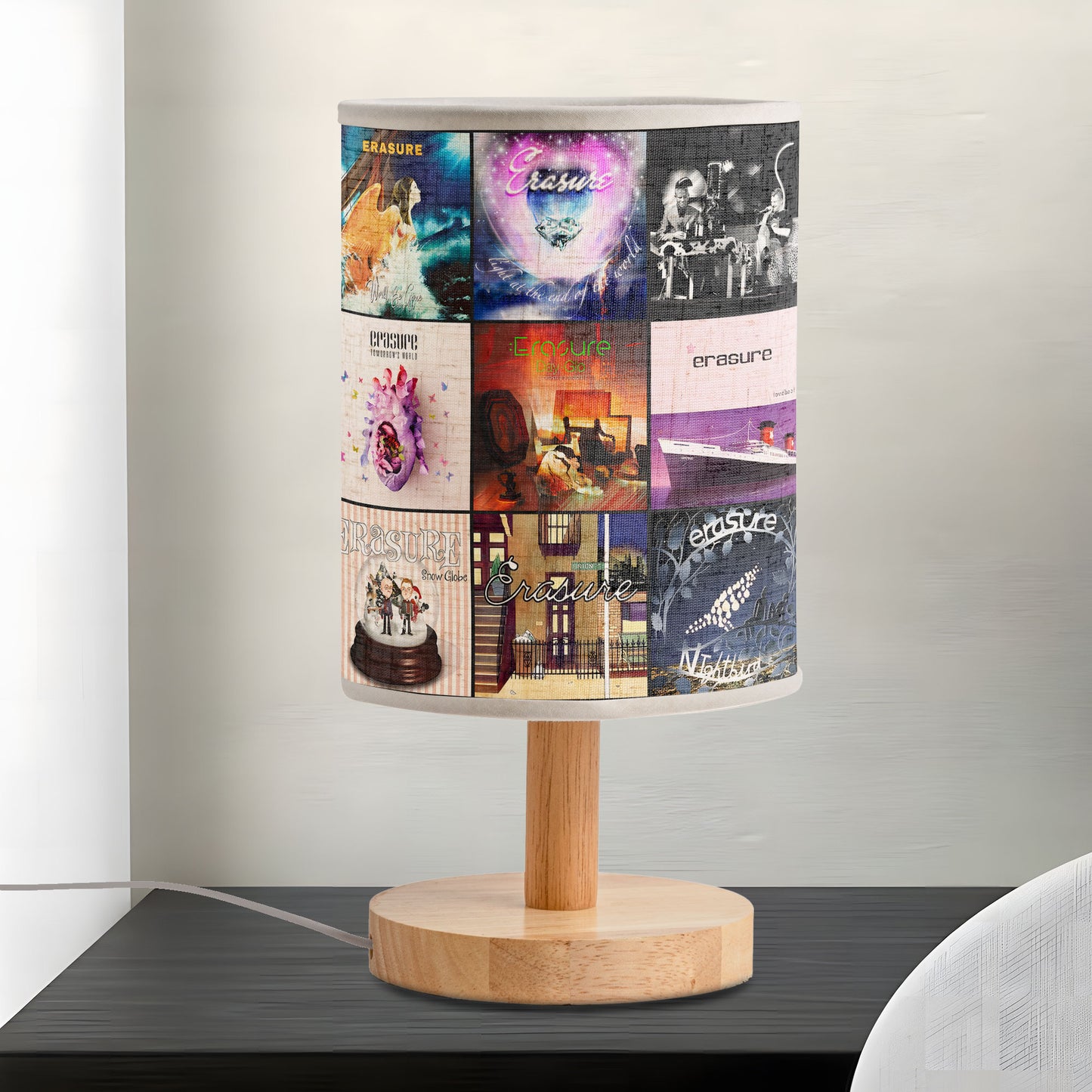 Erasure Album Art Fabric Lamp – Synthpop Music Home Decor