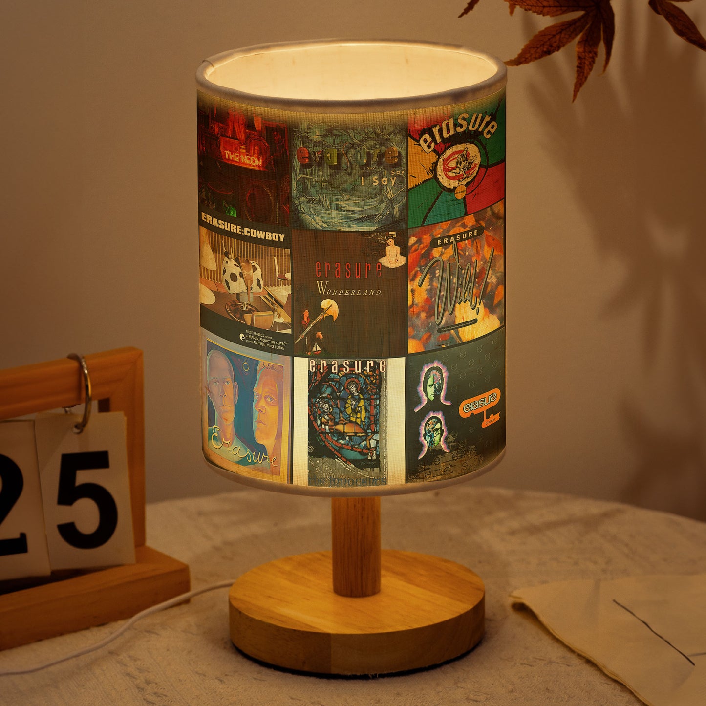 Erasure Album Art Fabric Lamp – Synthpop Music Home Decor