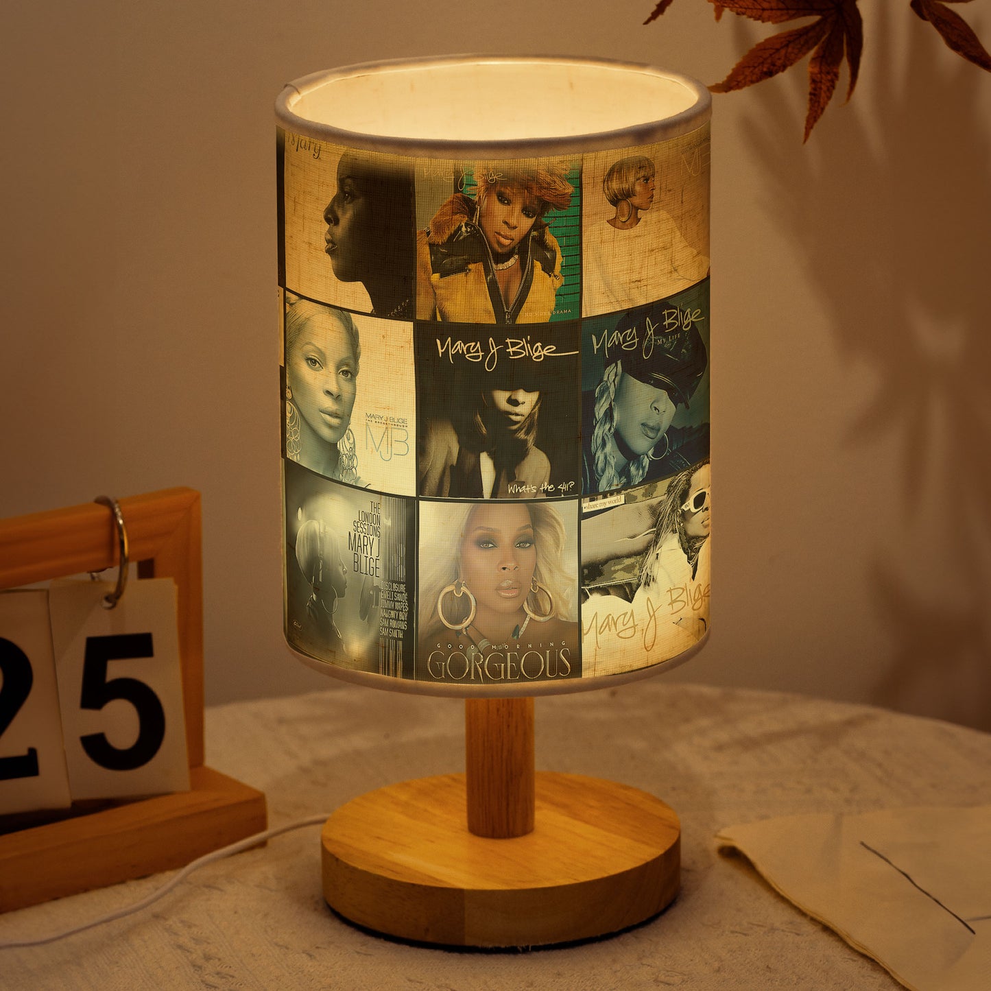Mary J. Blige Album Art Fabric Lamp – R&B & Soul Music Home Decor