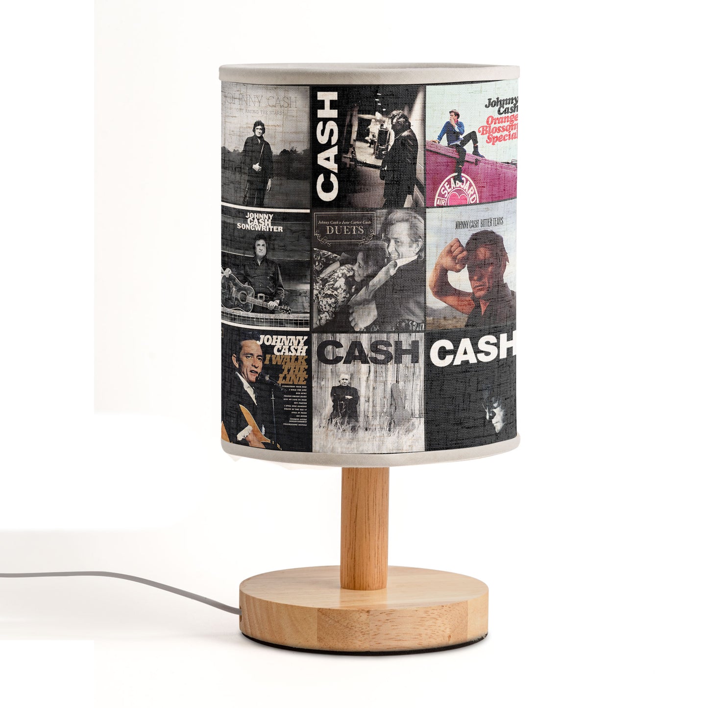 Johnny Cash Album Tribute Fabric Lamp – A Timeless Glow for True Fans