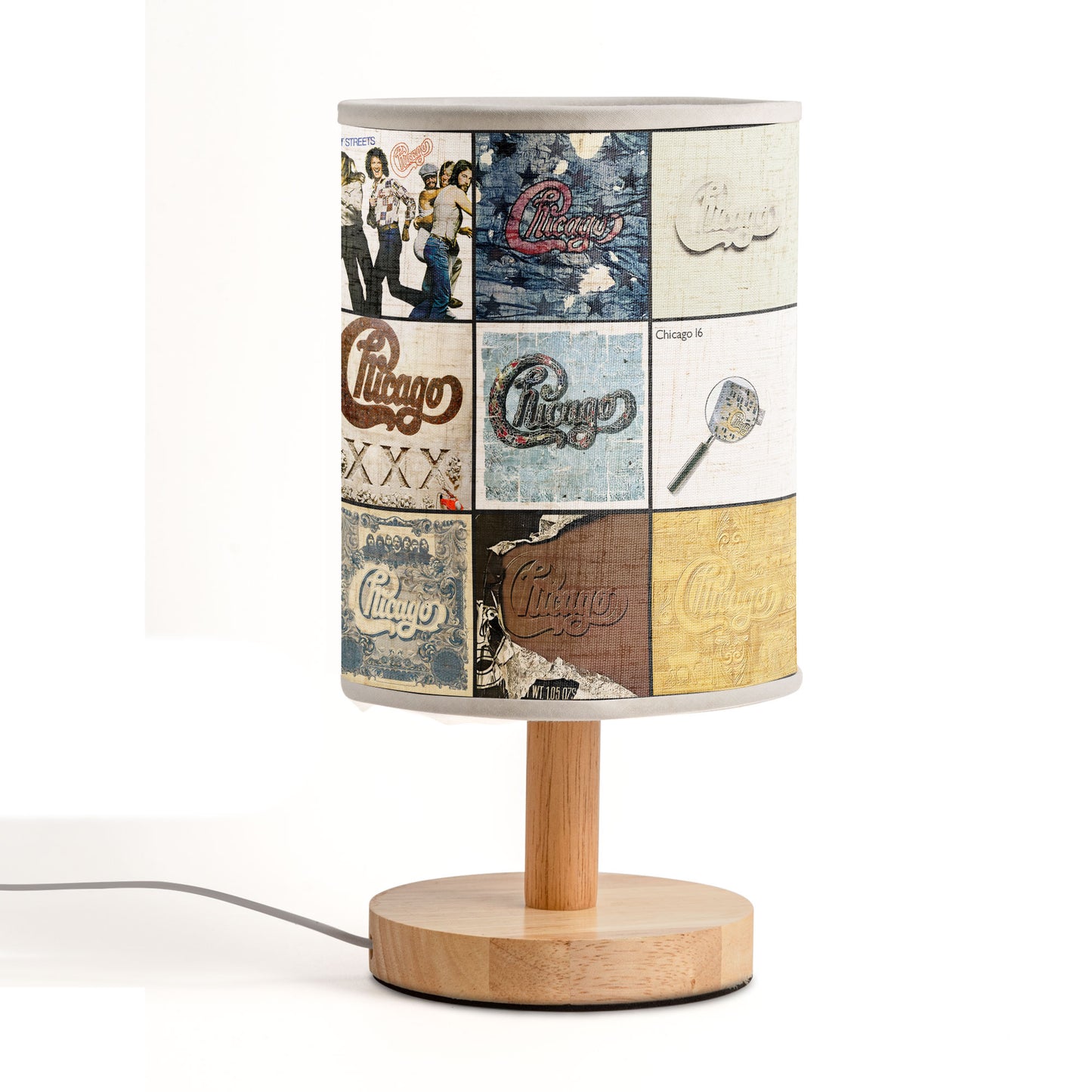 Chicago Album Fabric Lamp – A Classic Glow for True Fans