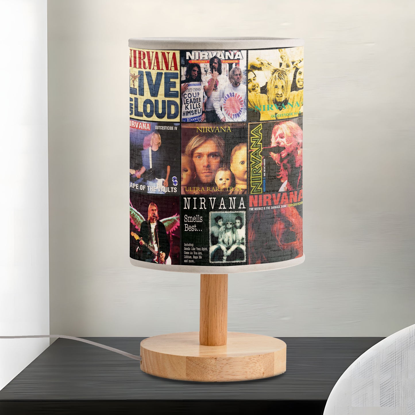 Nirvana Album Fabric Lamp – Keep the Grunge Spirit Alive