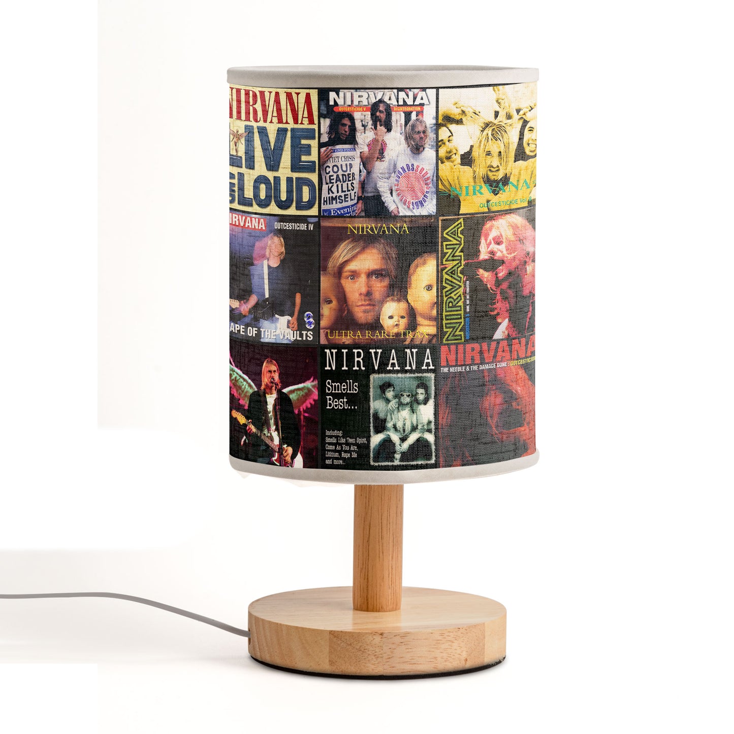 Nirvana Album Fabric Lamp – Keep the Grunge Spirit Alive