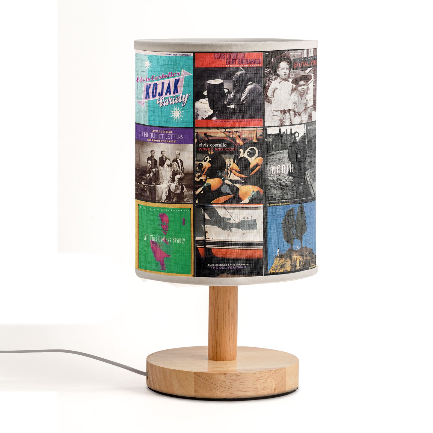 ✨ Elvis Costello Album Art Decorative Fabric Lamp