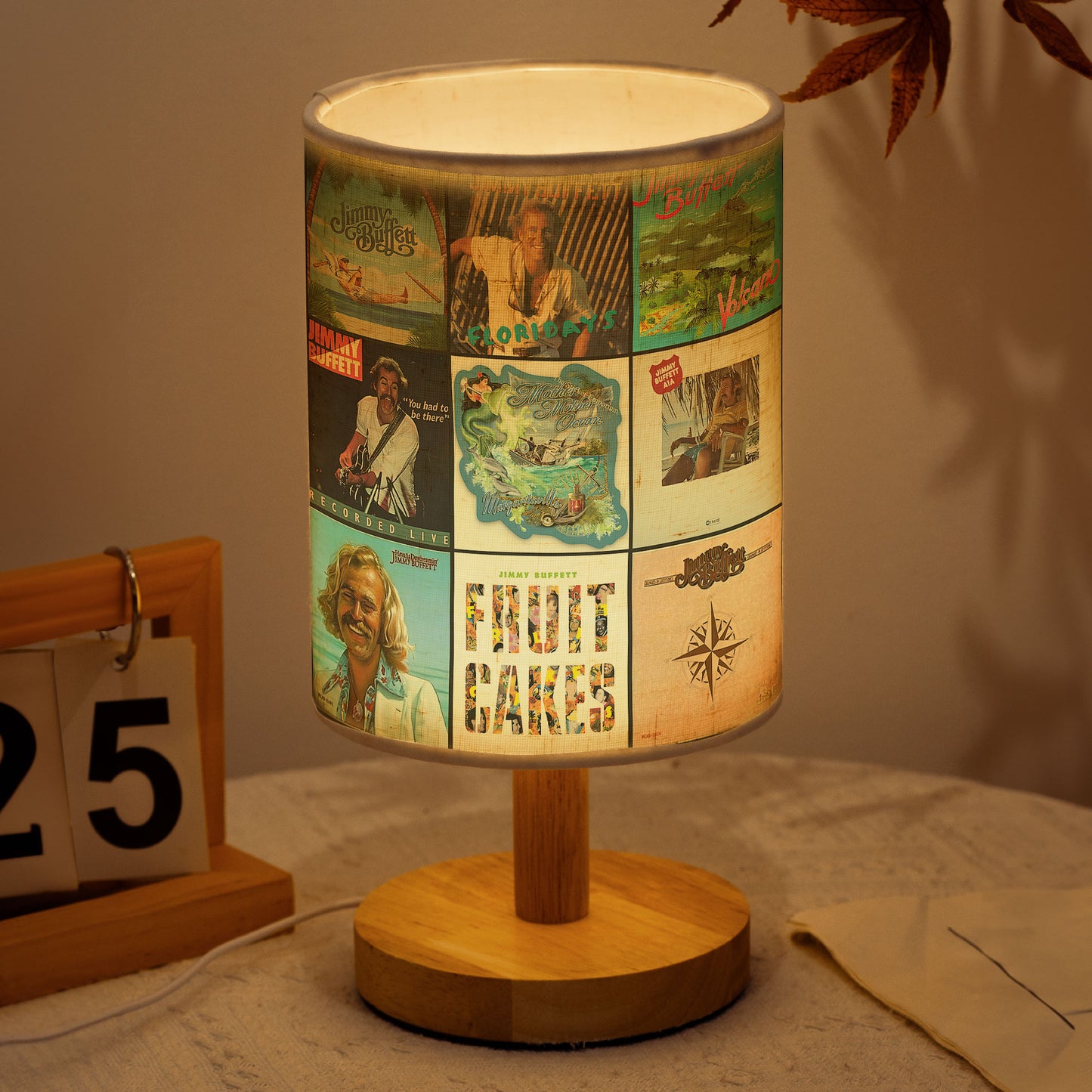 Jimmy Buffett Album Art Decorative Fabric Lamp