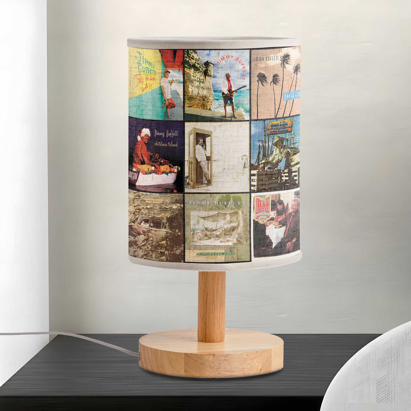 Jimmy Buffett Album Art Decorative Fabric Lamp