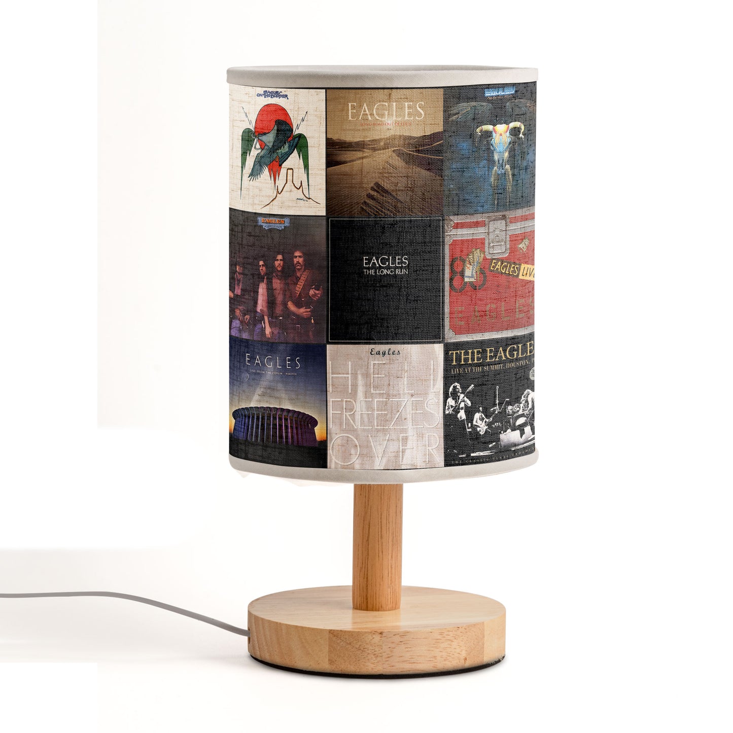 The Eagles Album Art Table Lamp – Classic Rock Legacy Glow