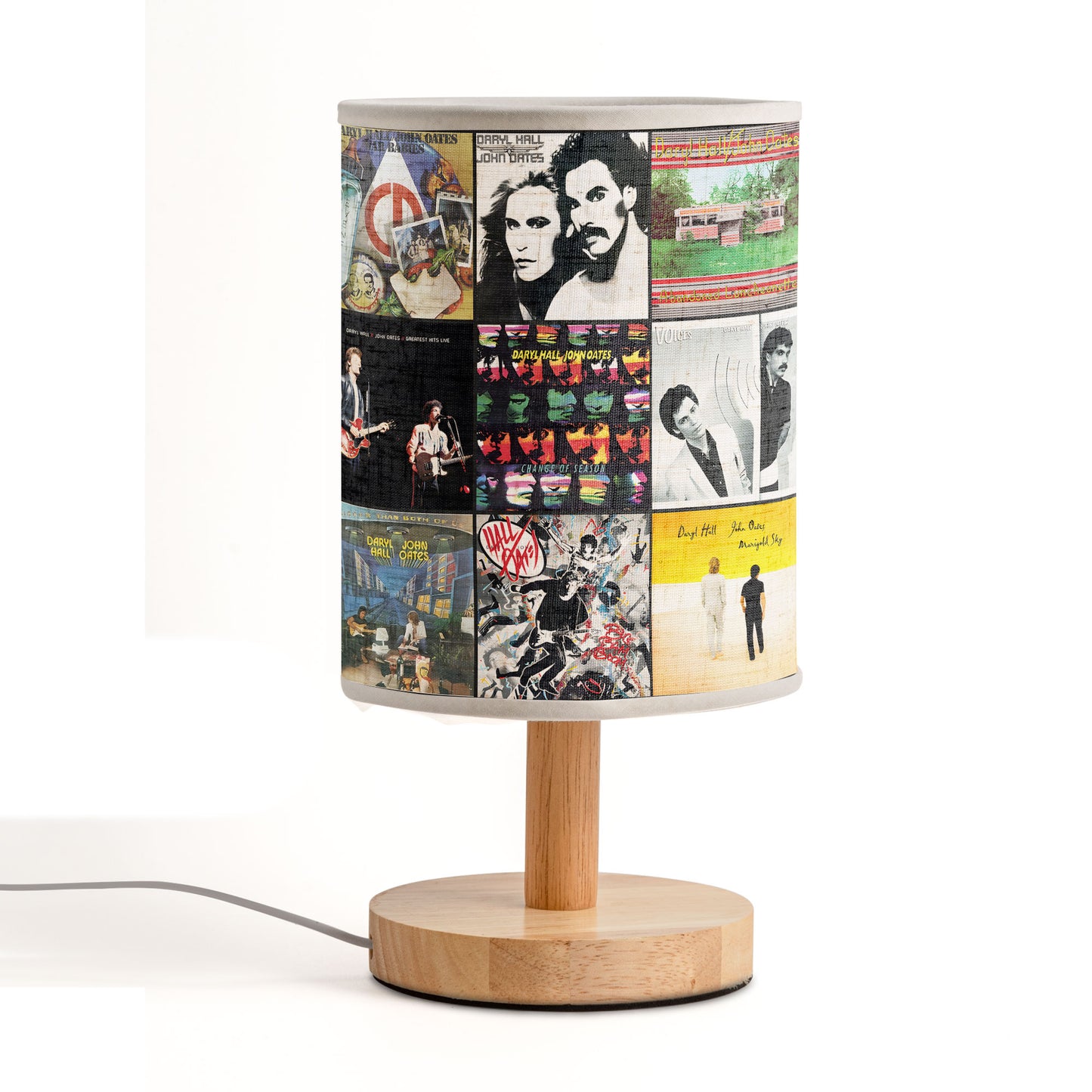 Hall & Oates Album Art Fabric Lamp – Retro Music Home Decor