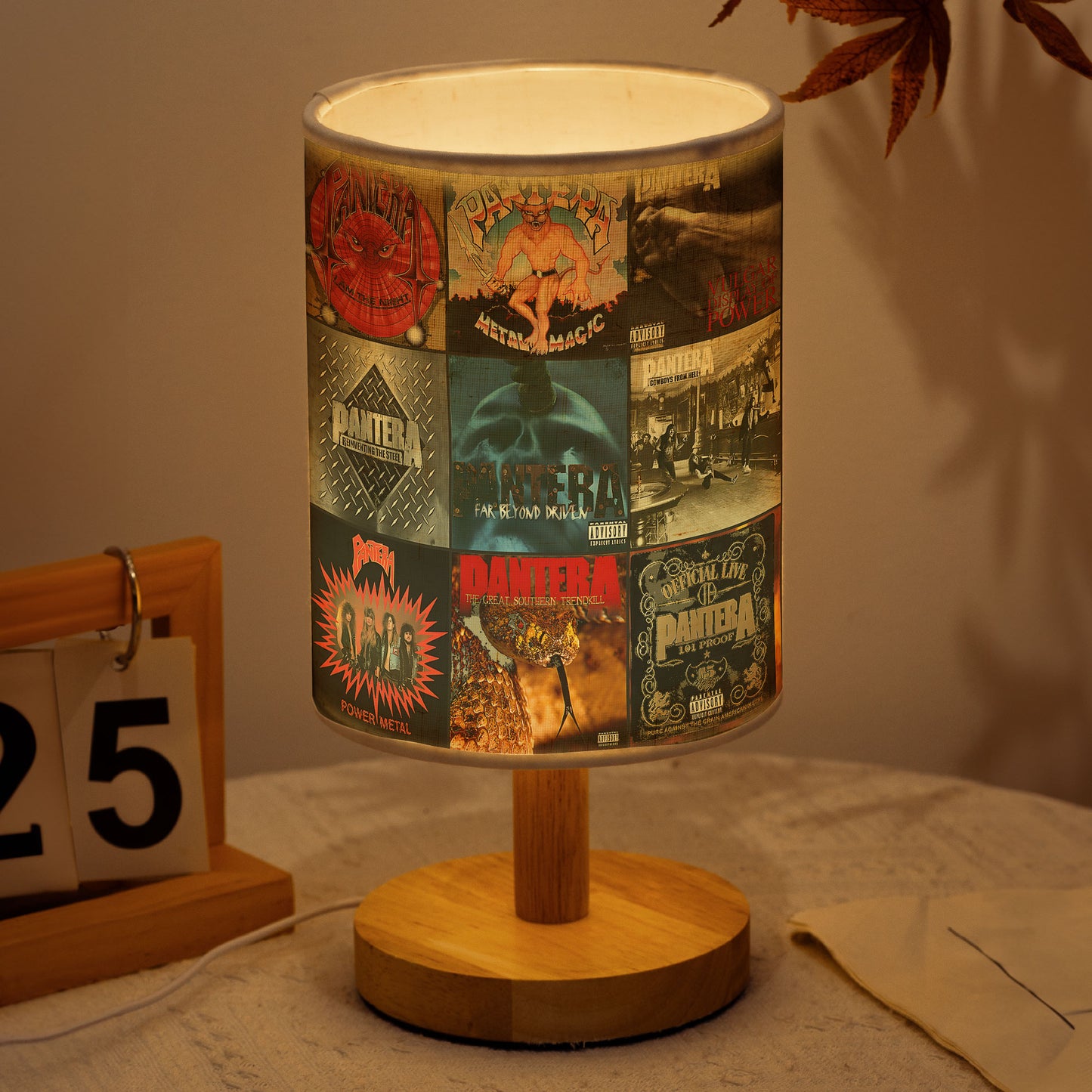 Pantera Album Collage Lamp – Heavy Metal Band Decor for Rock Fans