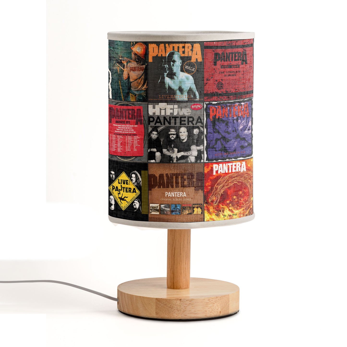 Pantera Album Collage Lamp – Heavy Metal Band Decor for Rock Fans
