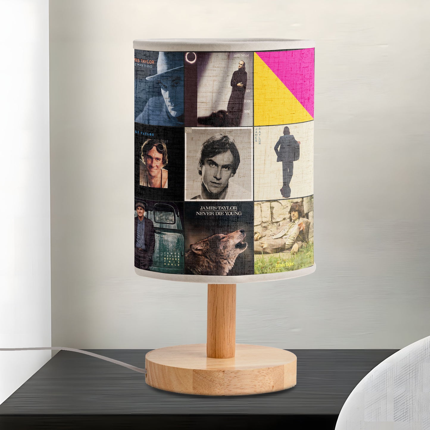 James Taylor Fabric Lamp – The Warm Glow of Timeless Songs