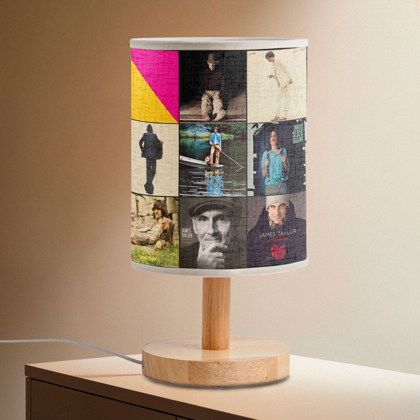James Taylor Fabric Lamp – The Warm Glow of Timeless Songs