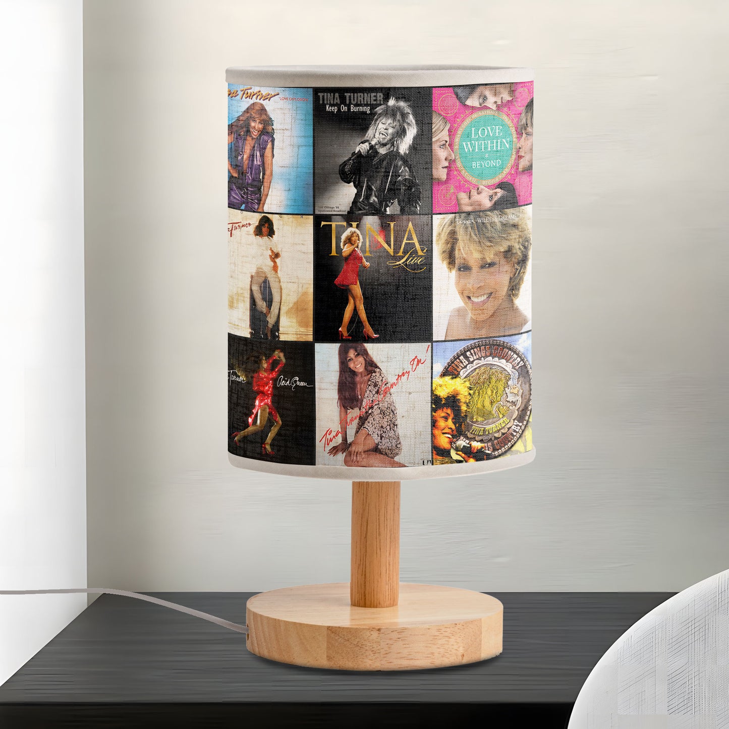 Tina Turner Album Cover Lamp – Handmade Retro Music Lamp for Soul & Rock Lovers