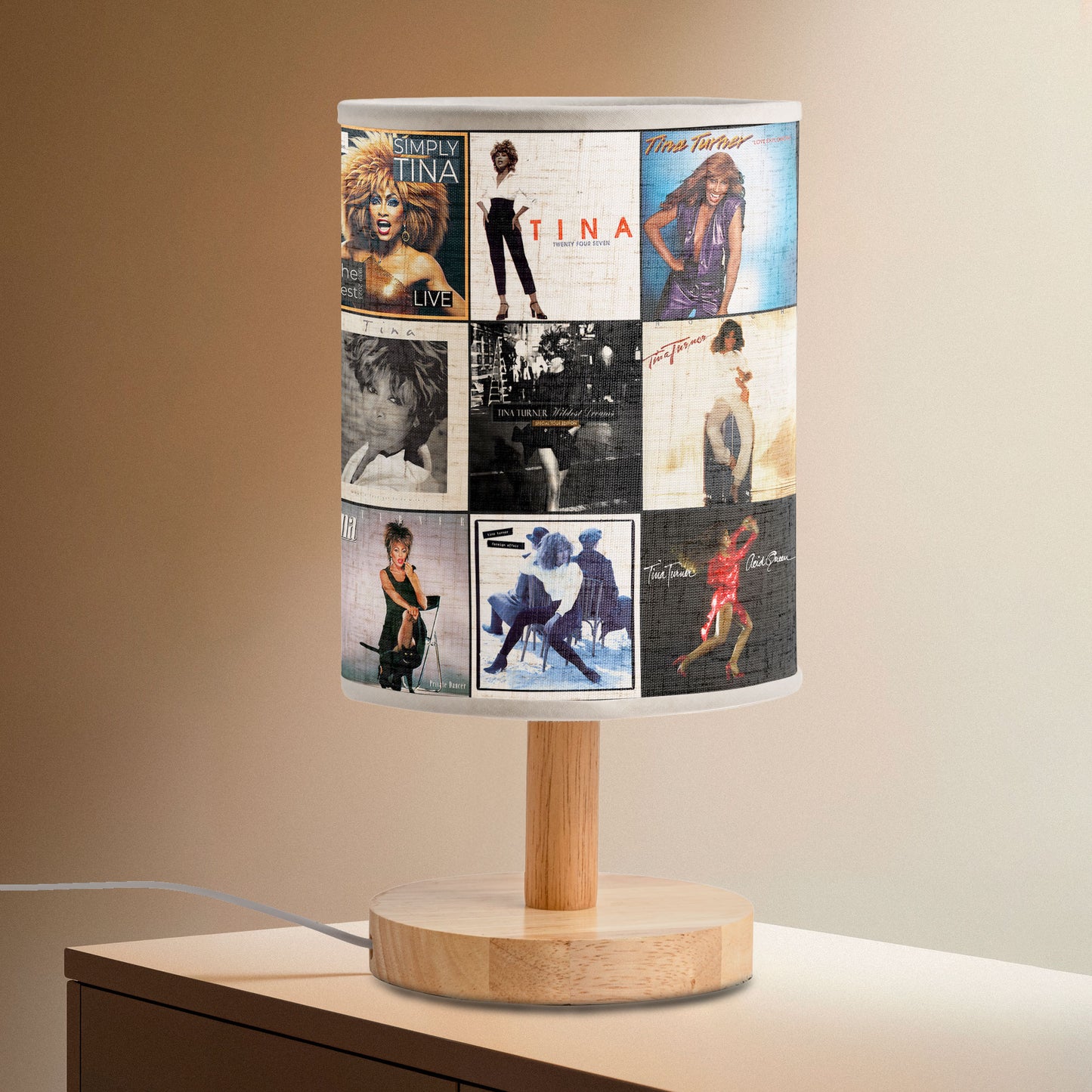 Tina Turner Album Cover Lamp – Handmade Retro Music Lamp for Soul & Rock Lovers