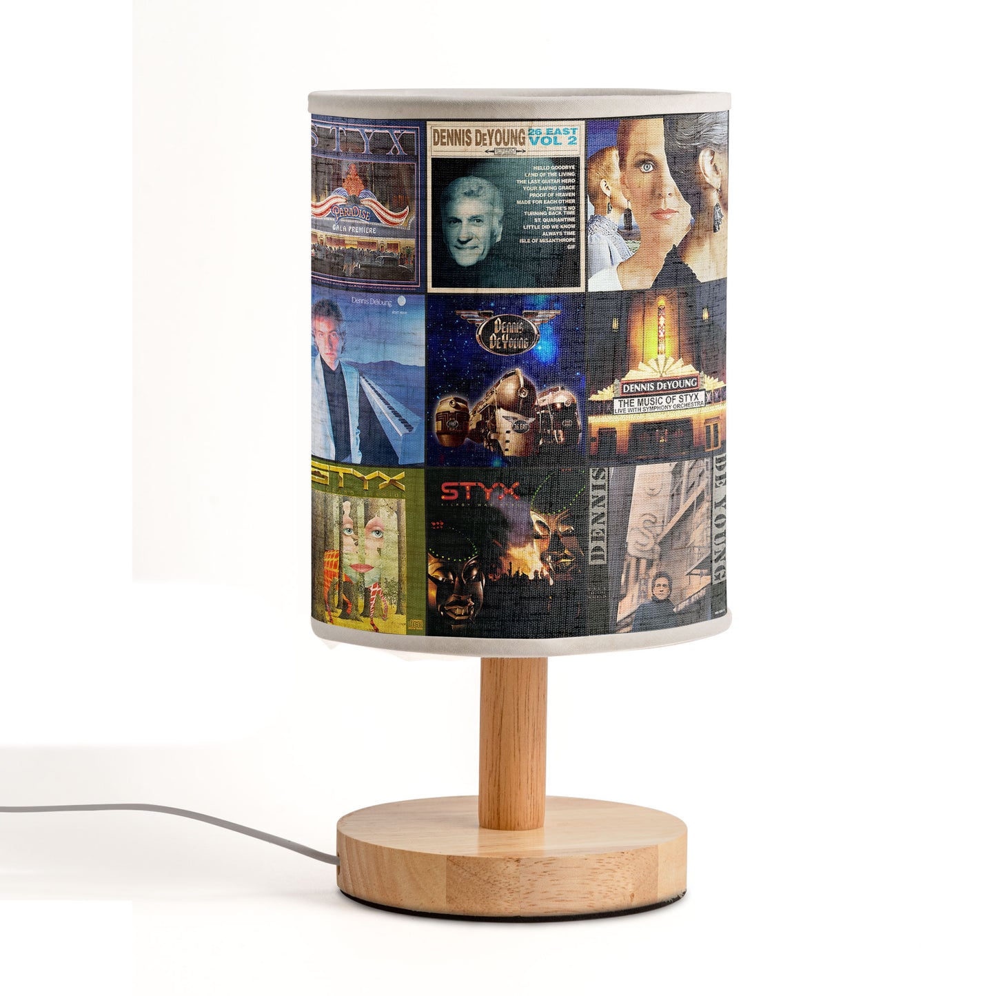 Styx & Dennis DeYoung Album Cover Lamp – Handmade Classic Rock Décor Light